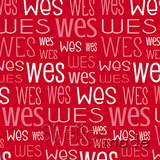 Christmas Typographic - Red